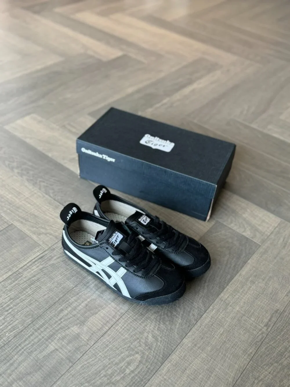 Women’s Onitsuka Tiger Mexico 66 Black White Sneakers – Retro Classic Style